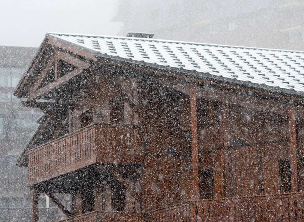 early snowfall in the alps