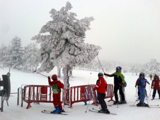 50cm of fresh snow in Formigal, Pyrenees, delights some small skiers Formigal Pyrenees snow 16 Jan