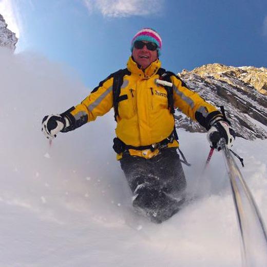 Fresh snow in zell am see Austria