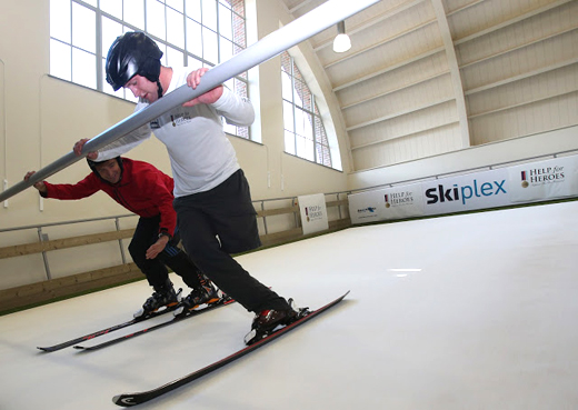 Help 4 Heroes indoor ski slope