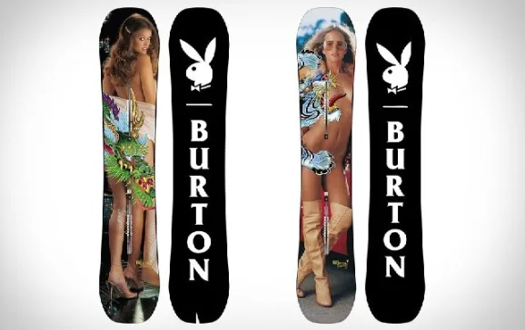 burton x playboy centerfold snowboards