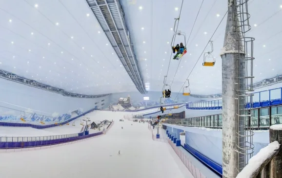 china opens world s largest indoor ski resort