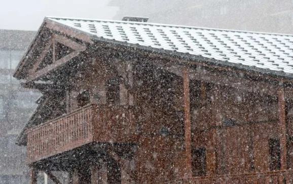 early snowfall in the alps