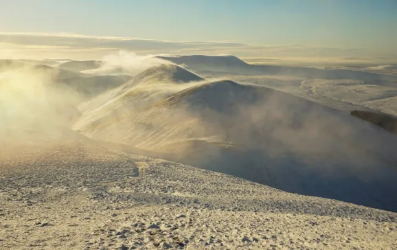 skiing in the pentland hills scotland uk