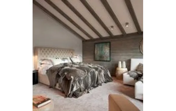 verbier chalet no14 master bedroom