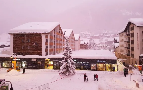 zermatt in the snow