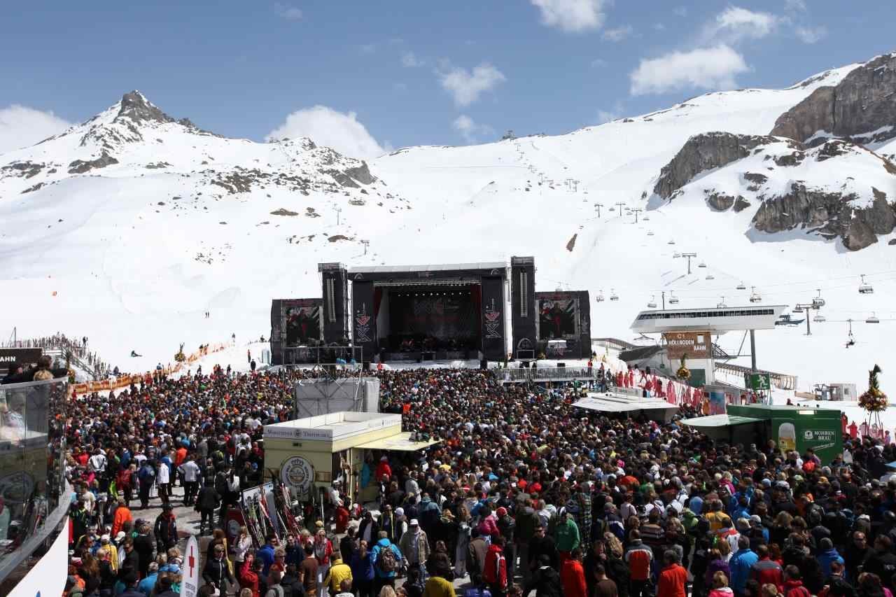 ischgl mountain top stage