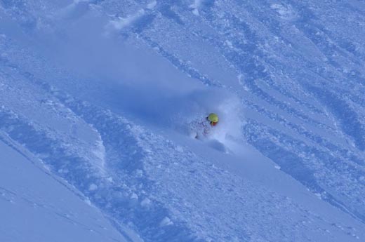 Massive snowfalls make great powder in Snowbasin USA