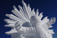 snow sculpture Ischgl Austria