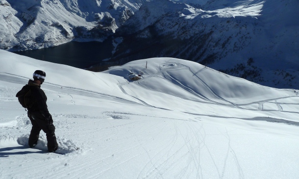 Publisher Jim in Tignes on Sunday Tignes 9 december powder fest web