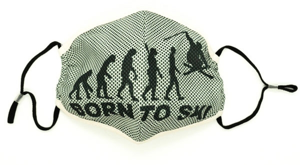 Printed Facial Relaxed Earloop Face Cove for Skiing Theme