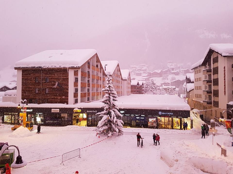 zermatt in the snow