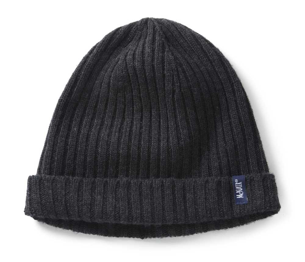 mens beanie charcoal