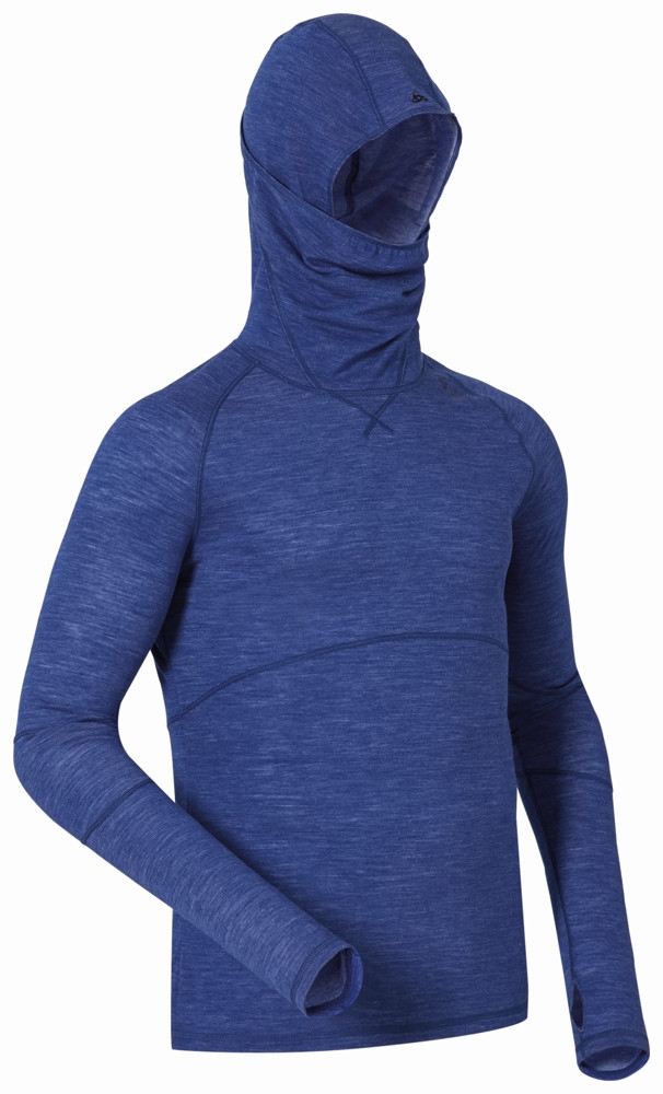 odlo revolution warm facemask men blue