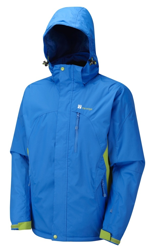 edge halvor jacket mens blue lime green