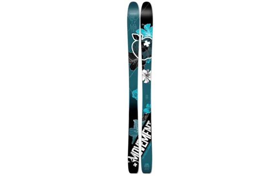 The top sheet of the Ski Logik skis are designed by Mariella