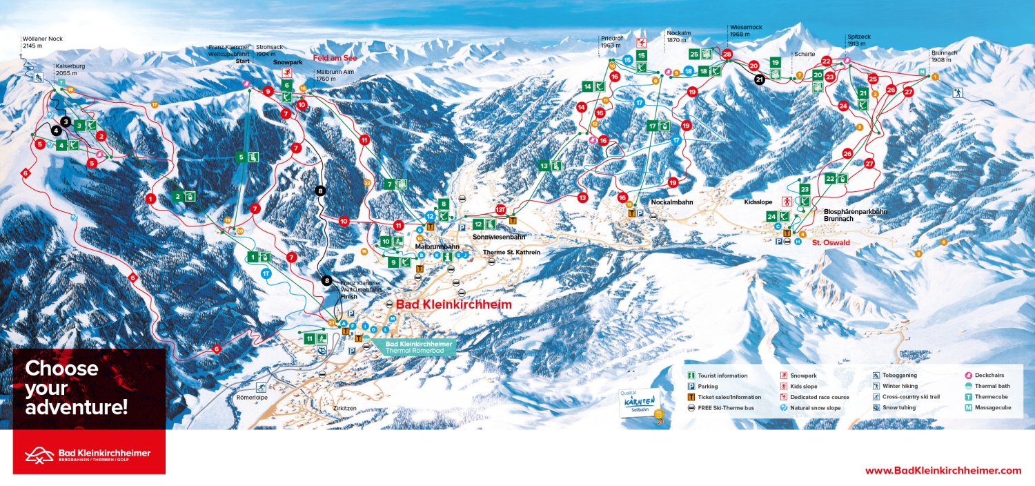 Bad-Kleinkirchheim-ski-map