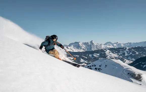 Freeride in Fieberbrunn ski resort Skicircus Austria