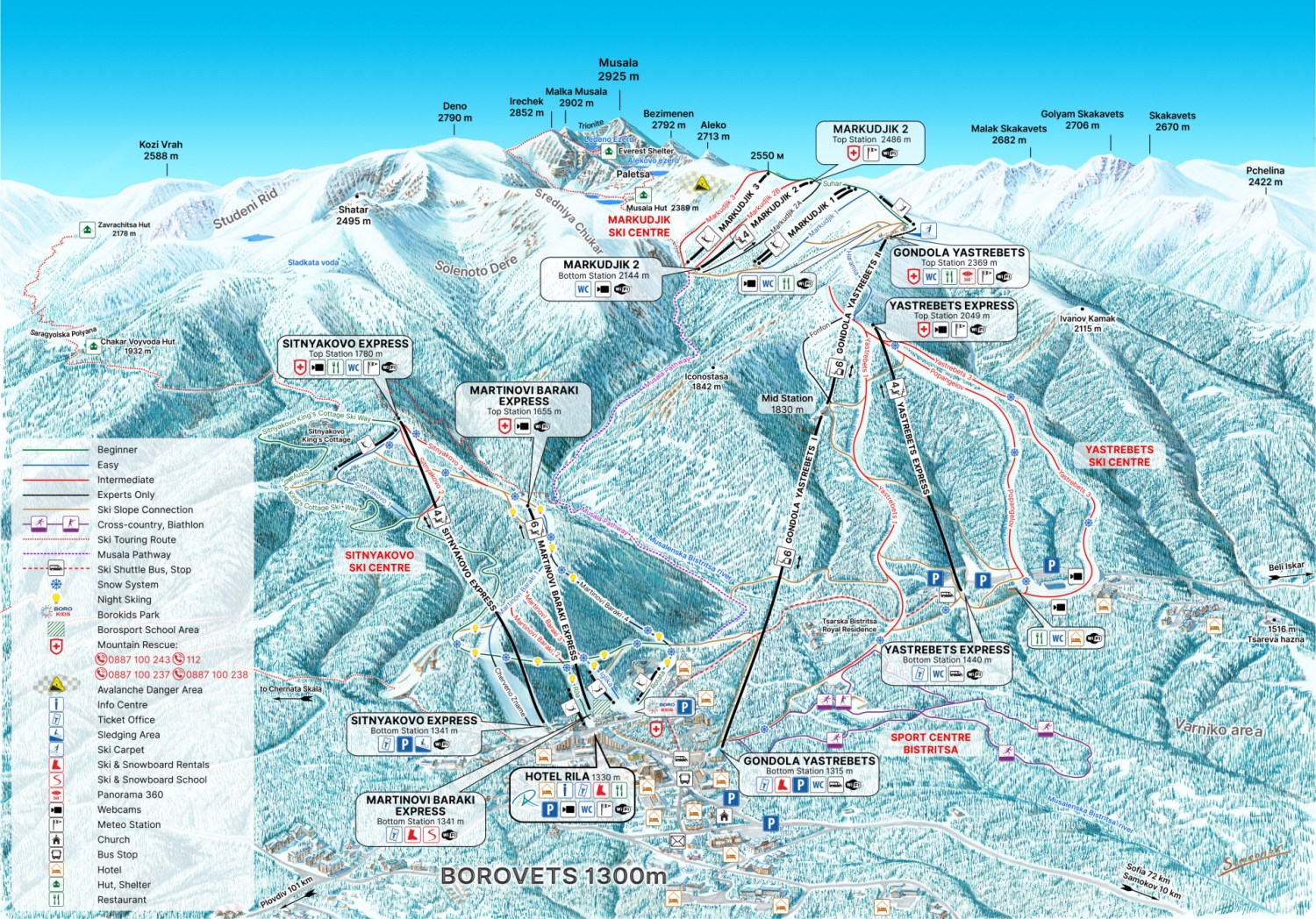 borovets-ski-map