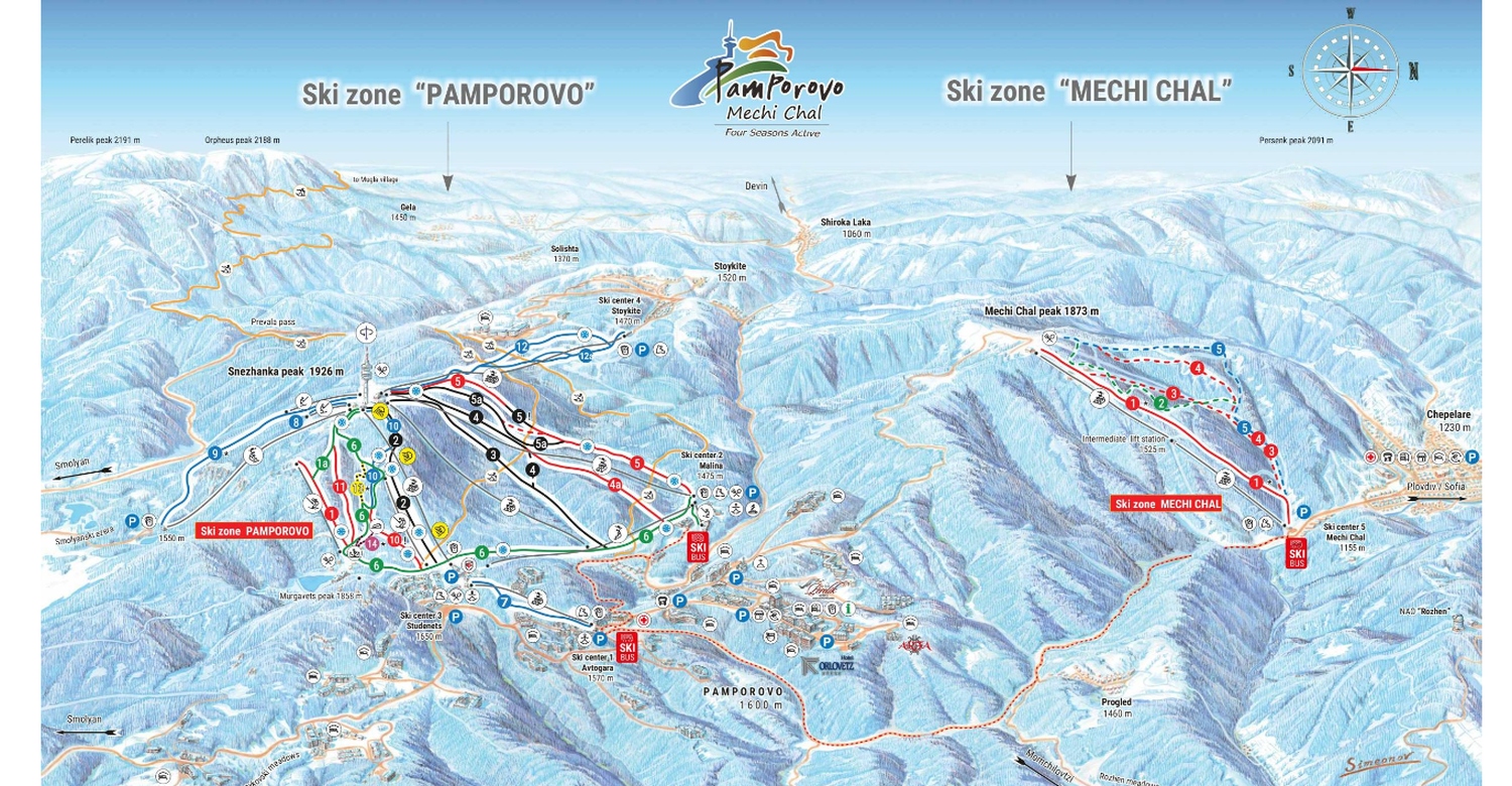 Pamporovo-ski-map