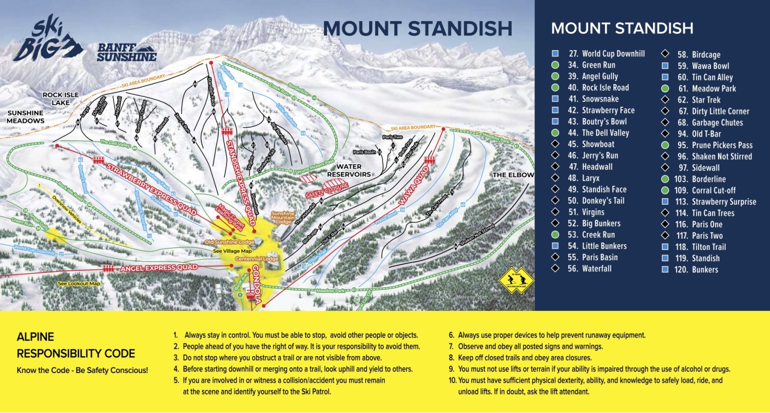 banff-sunshine-village-ski-map