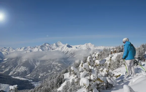 panorama skier off piste