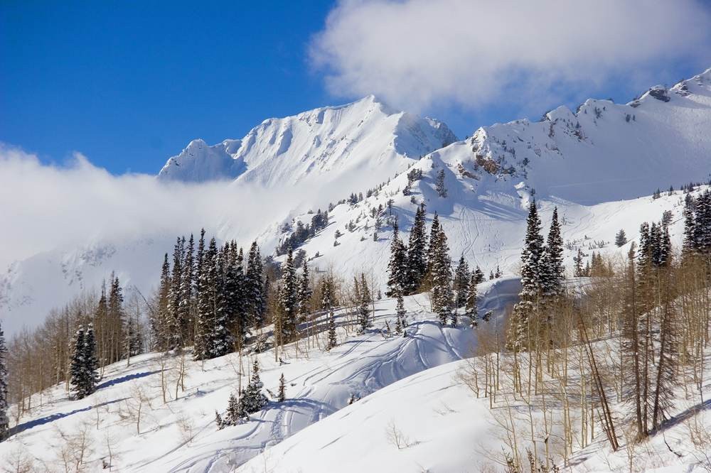 alta slopes wasatch mountains