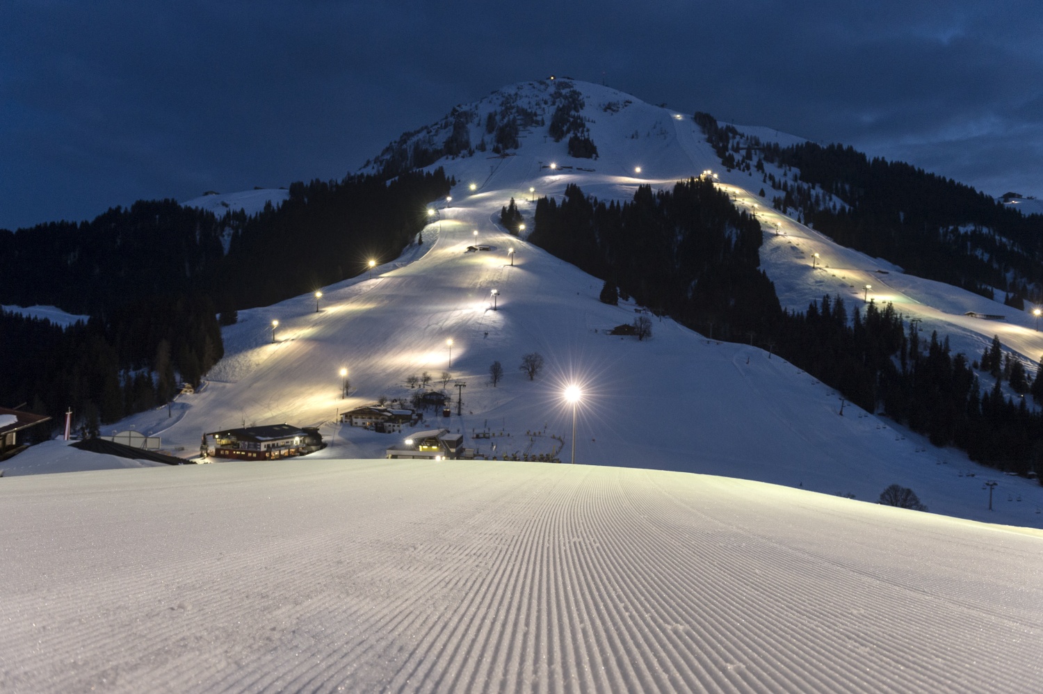Ski de nuit à Soll, Autriche © WilderKaiser_Daniel Reiter_Peter von Felbert